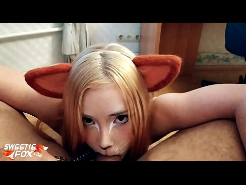 ❤️ Kitsune pogoltne kurac in spermo v usta ️  Seks pri nas ️❤